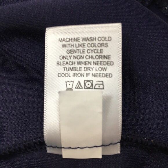 NWT Maurices M Metallic Tiered Long Sleeve‎ Skater Dress Navy Blue Sparkle Party - Picture 11 of 14